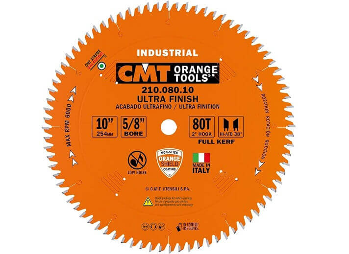 CMT 210.080.10 Industrial Thin Kerf General Purpose Saw Blade