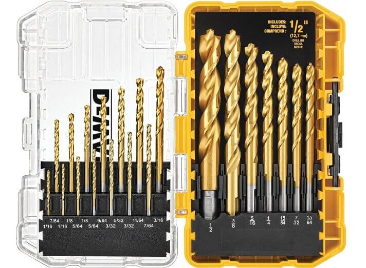 DEWALT DW1361 Titanium Pilot Point Drill Bit Set