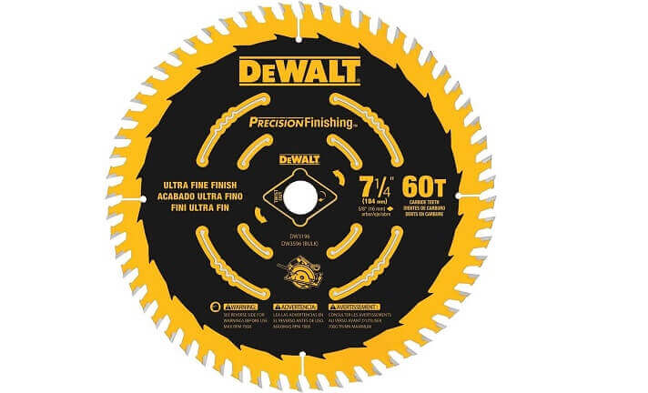 DEWALT DW3196 7-1/4-Inch 60-Tooth