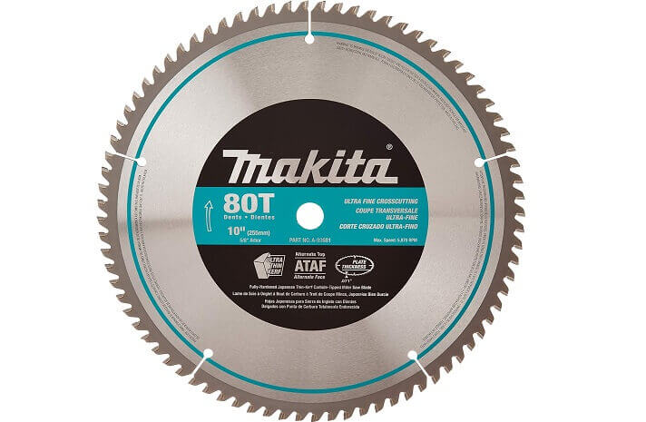 Makita A-93681 10-Inch 80-Tooth Micro-Polished Mitersaw Blade