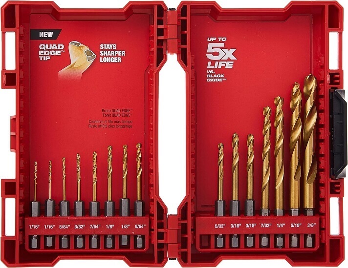 Milwaukee 48-89-4630 Titanium Shockwave Drill Bit Set