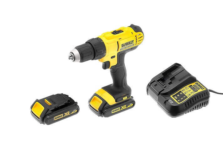 Two battery kit provided with the Dewalt DCD771C2